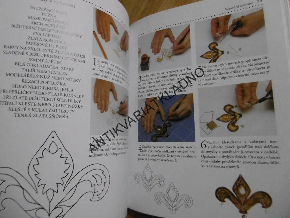 MALOVÁNÍ NA SKLO, PRO ŠIKOVNÉ RUCE, HOBBY, **an