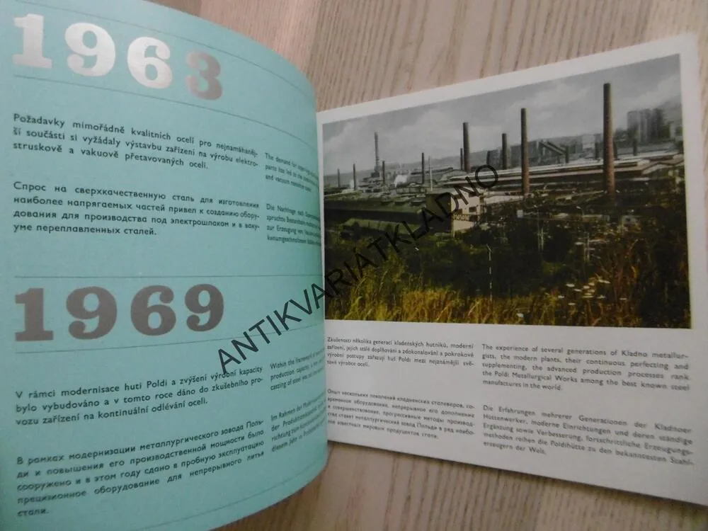 POLDI OCEL, KLADNO, BROŽURA 1971