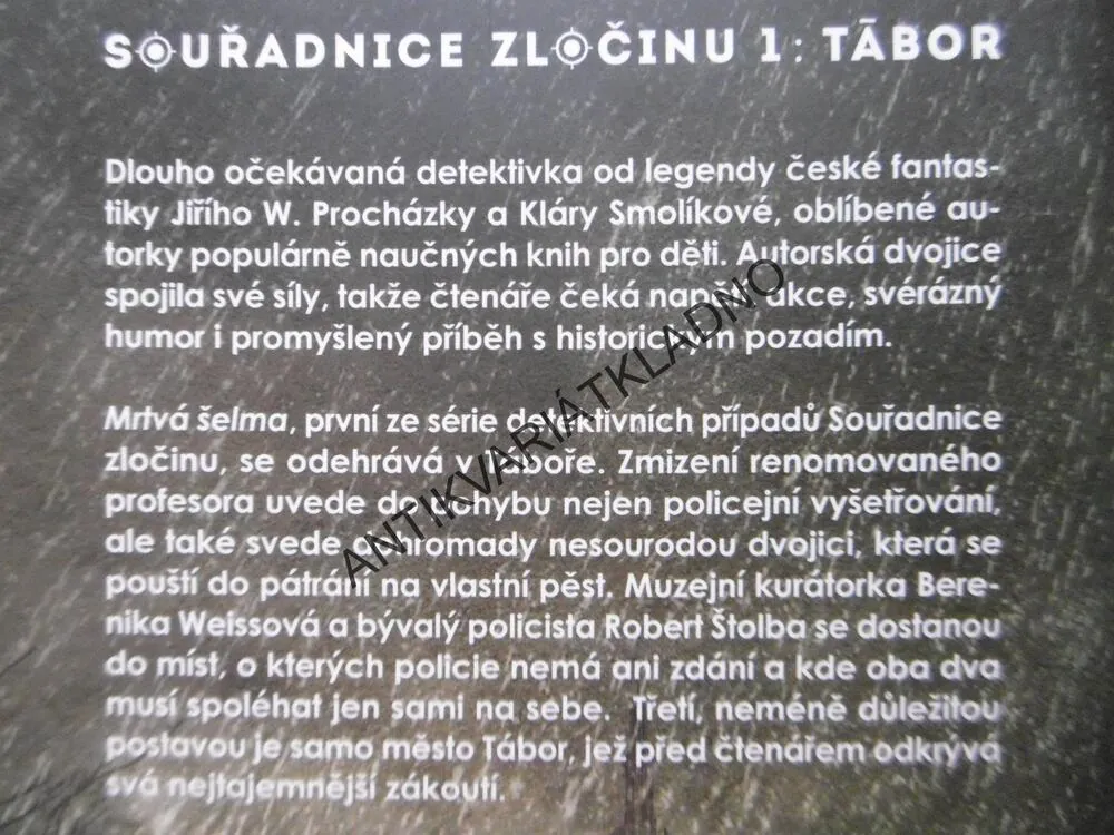 MRTVÁ ŠELMA, JIŘÍ W. PROCHÁZKA, KLÁRA SMOLÍNOVÁ, **an