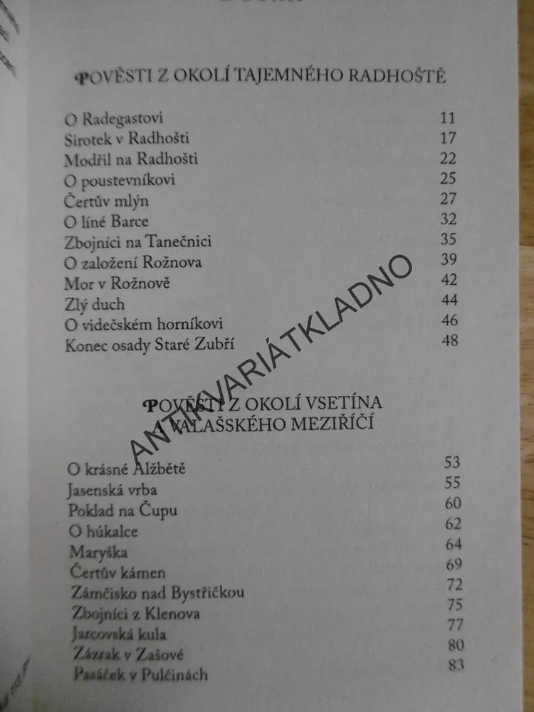 NEJKRÁSNĚJŠÍ POVĚSTI SEVERNÍ MORAVY A SLEZSKA, BESKYDY, VALAŠSKO, POLÁŠKOVÁ, LÁZ