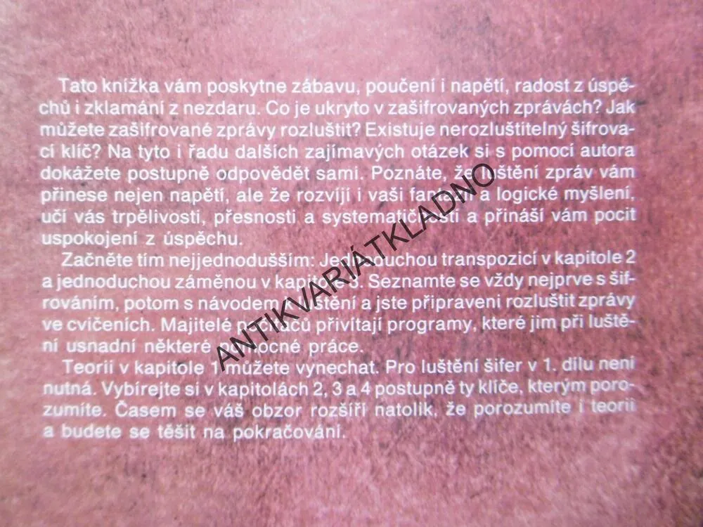 ODHALENÁ TAJEMSTVÍ ŠIFROVACÍCH KLÍČŮ MINULOSTI, JIŘÍ JANEČEK, **an