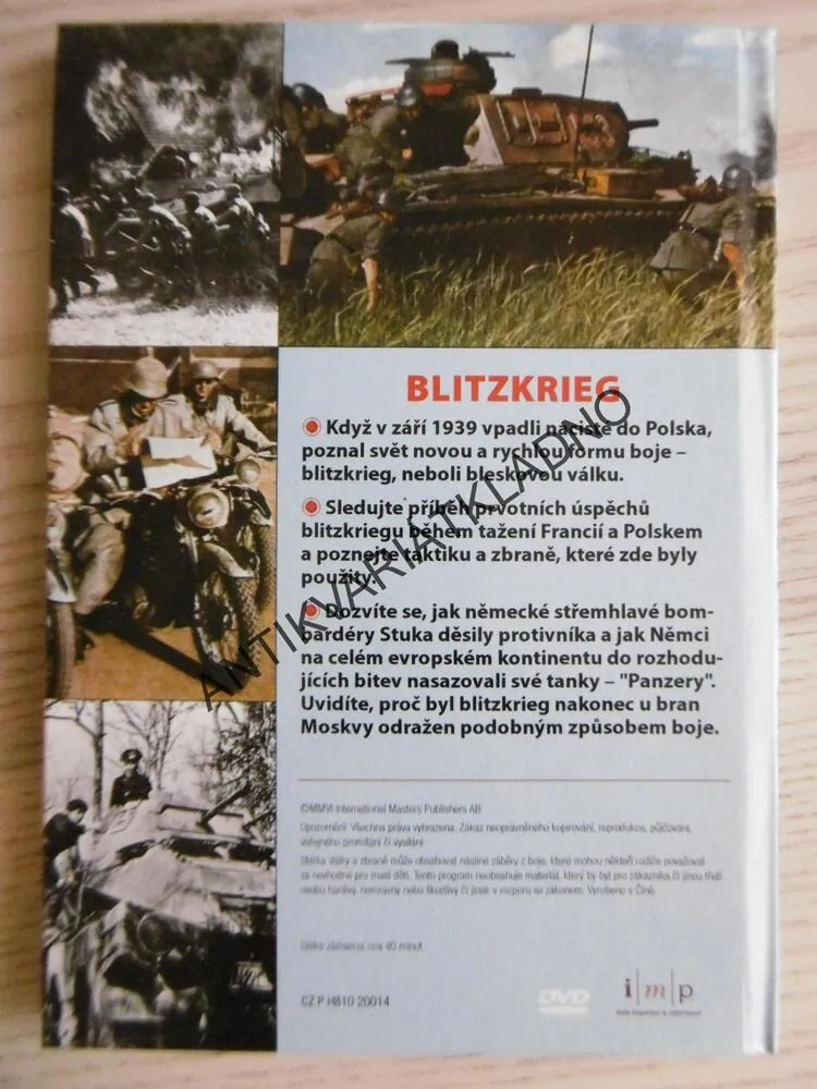 BLIETZKRIEG (BLESKOVÁ VÁLKA), DOKUMENT DVD FILM,