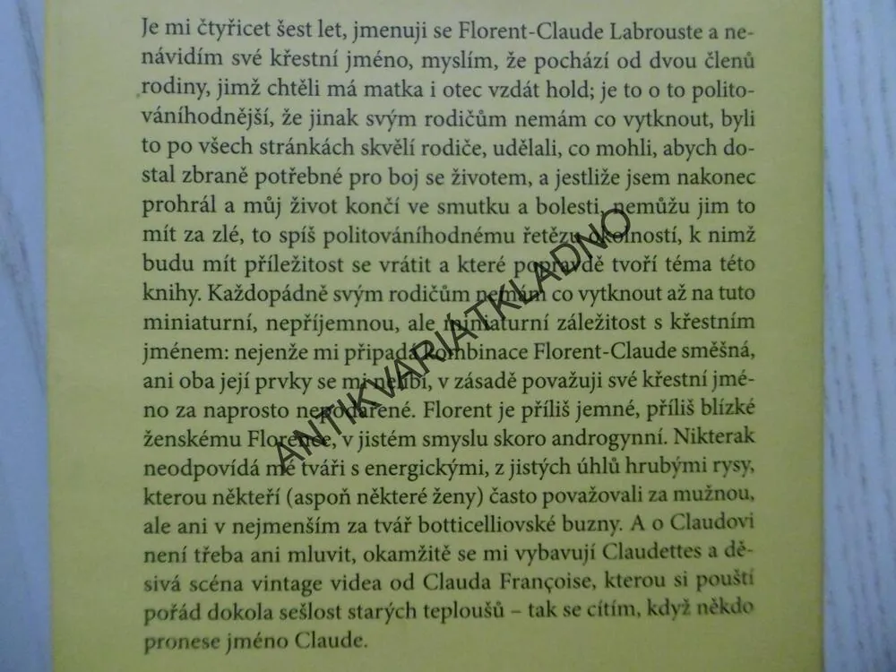 SEROTONIN, MICHEL HOUELLEBECQ, **an