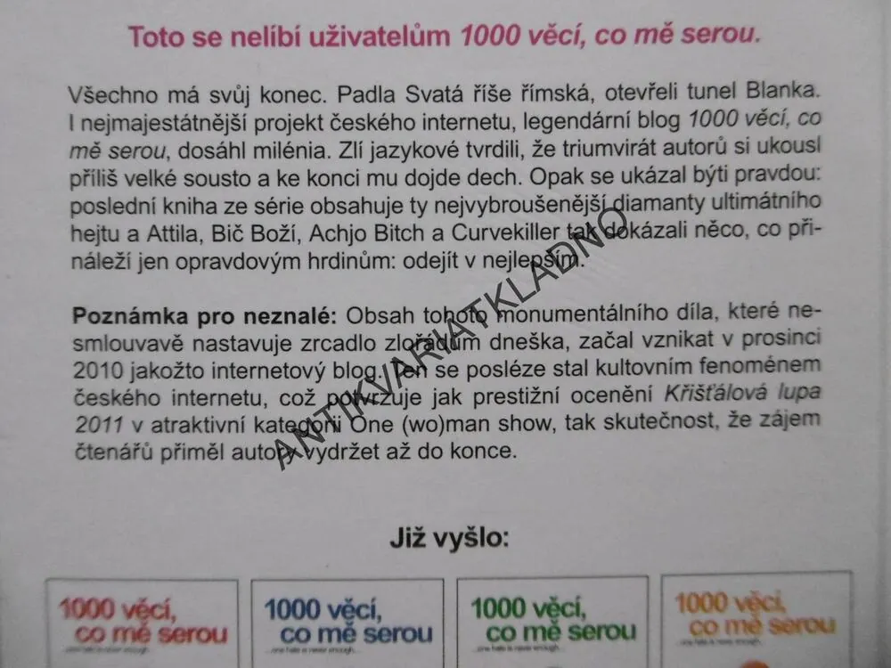 1000 VĚCÍ, CO MĚ SEROU, VOL. 5, **an