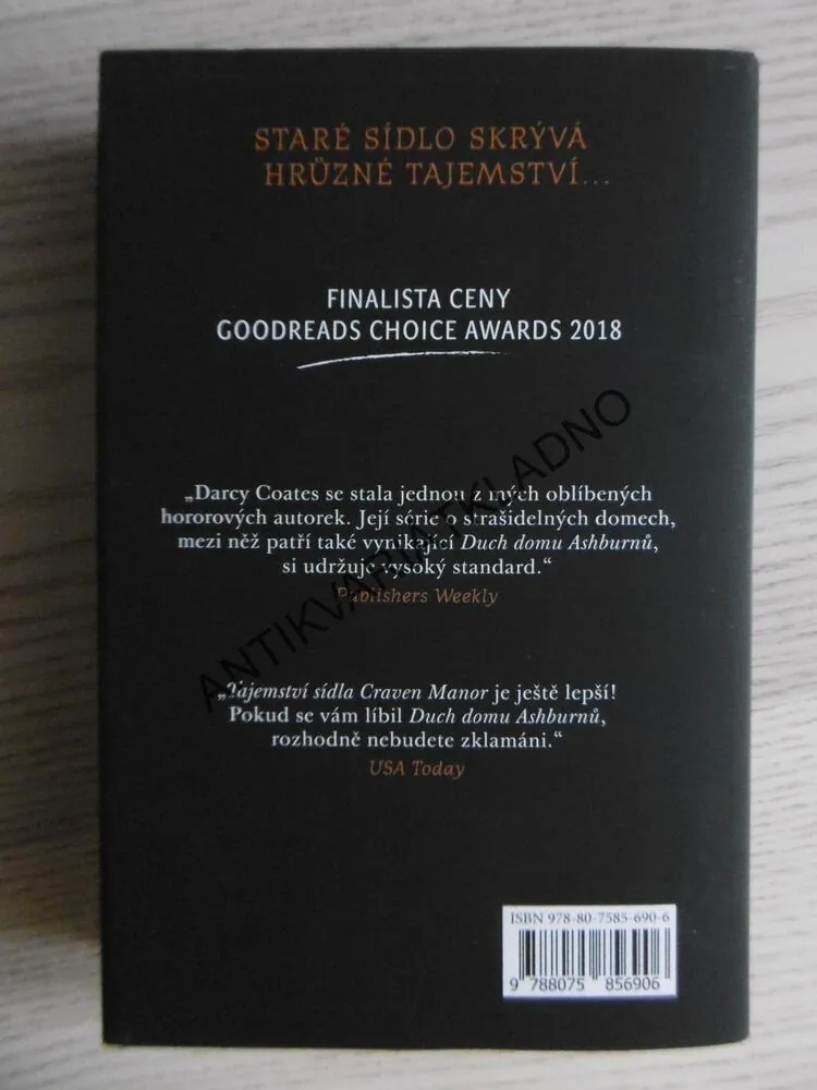 TAJEMSTVÍ SÍDLA CRAVEN MANOR, DARCY COATES, **an