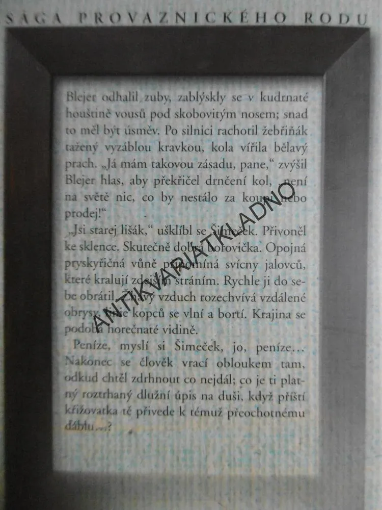 DĚDICOVÉ BLÁZNIVÉHO MAXMILIÁNA, OTOMAR DVOŘÁK, SÁGA PROVAZNICKÉHO RODU, **an