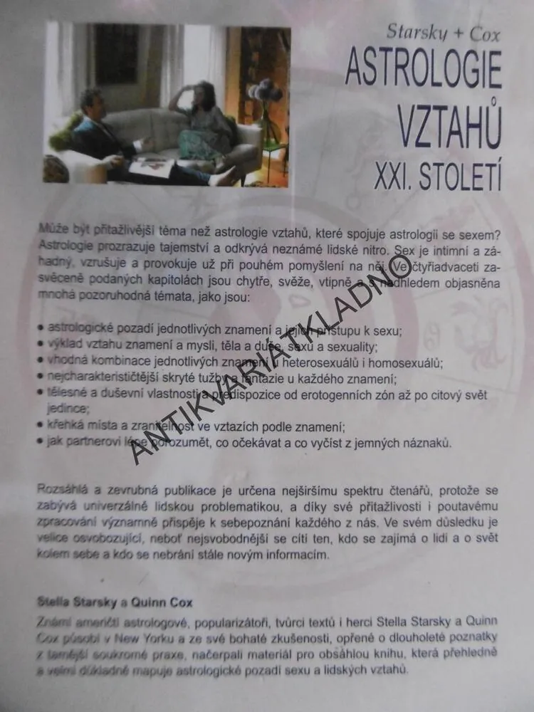 ASTROLOGIE VZTAHŮ XXI. STOLETÍ, STRASKY, COX, **an