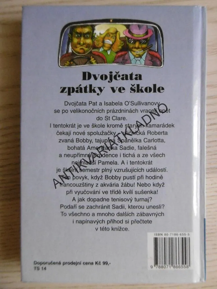 DVOJČATA ZPÁTKY VE ŠKOLE, ENID BLYTONOVÁ, **an