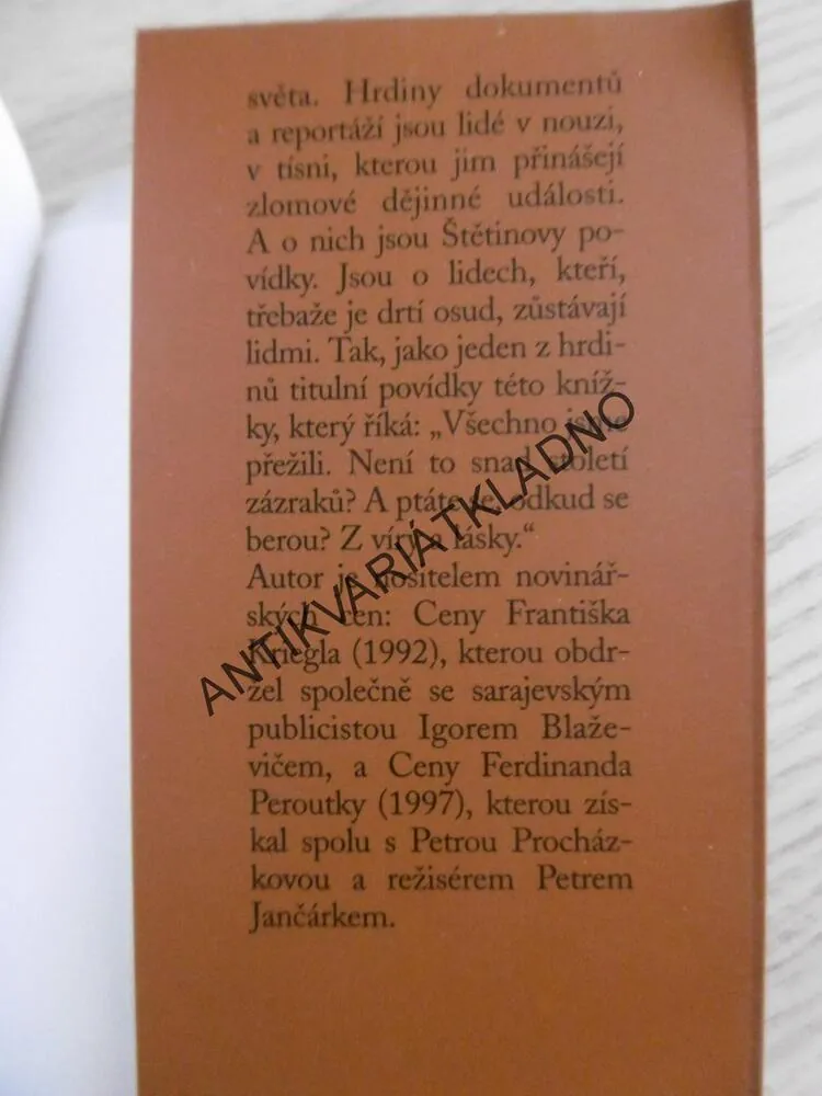 STOLETÍ ZÁZRAKŮ, JAROMÍR ŠTĚTINA, **an