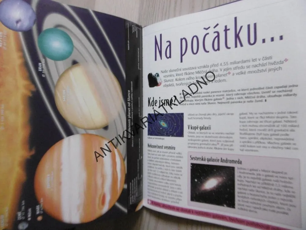 SLUNCE A PLANETY, VESMÍR, HVĚZDY, ATLAS PRO MLÁDEŽ, VĚDA A OBJEVY, **an