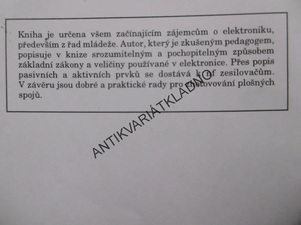 POZNÁVÁME ELEKTRONIKU I., VÁCLAV MALINA