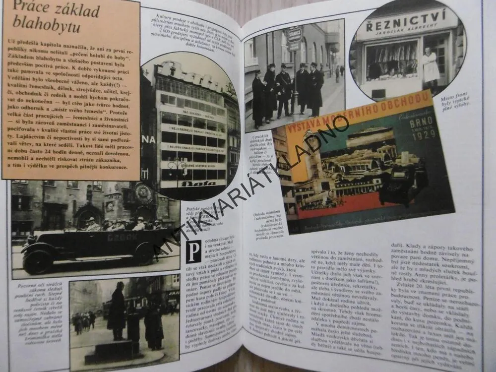 ČESKOSLOVENSKO 1918-1938, DĚJINY V OBRAZECH, PAVEL AUGUSTA, FRANTIŠEK HONZÁK, **an