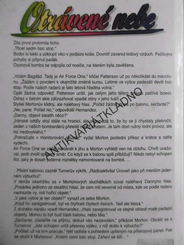 OTRÁVENÉ NEBE, GORDON THOMAS, **an