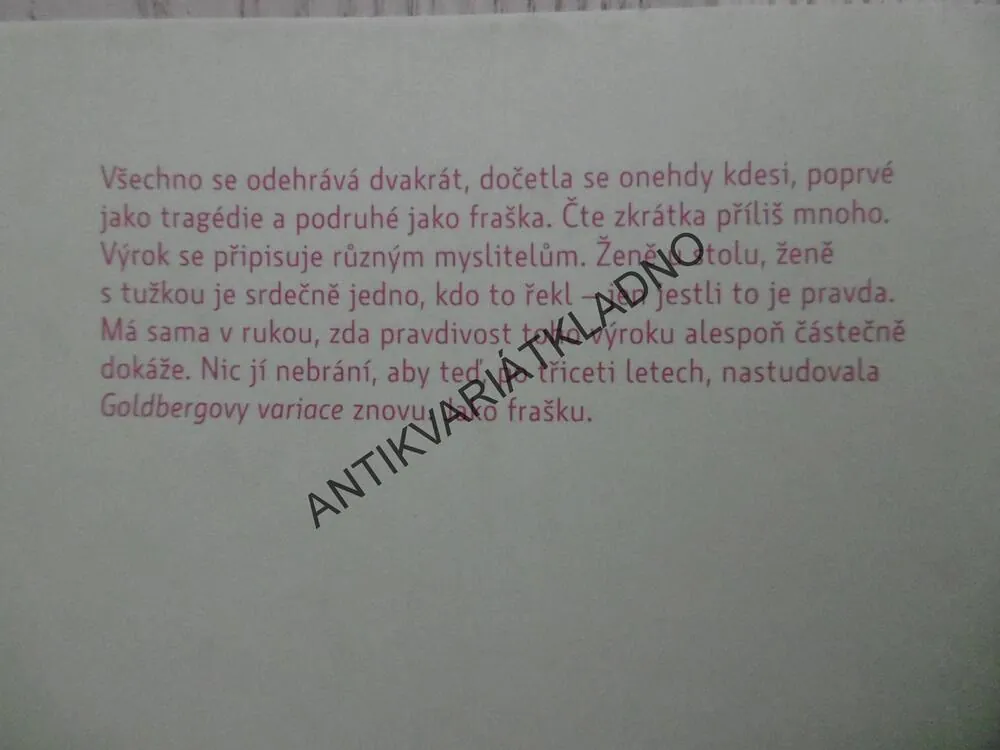 KONTRAPUNKT, ANNA ENQUISTOVÁ, **an