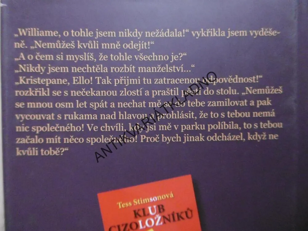 KRUH ZÁLETNÍKŮ, TESS STIMSONOVÁ, **an