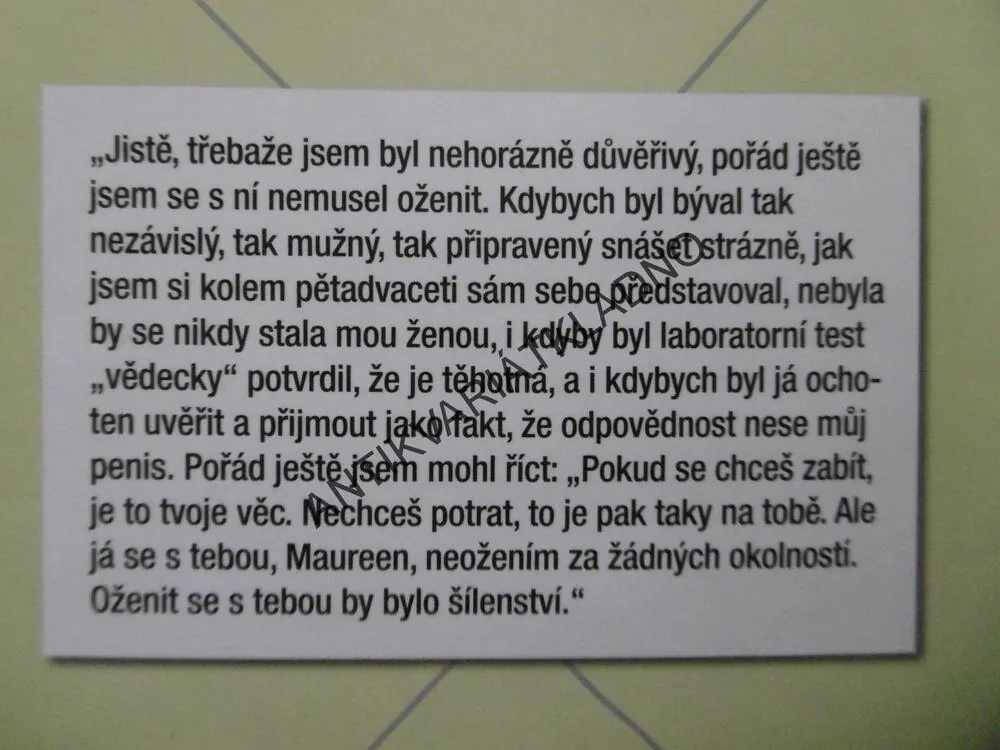 ŽÍT JAKO MUŽ, PHILIP ROTH, **an