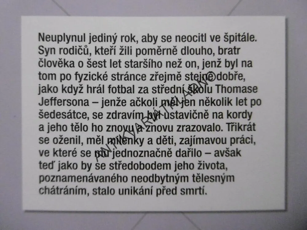 JAKO KAŽDÝ ČLOVĚK, PHILIP ROTH, **an