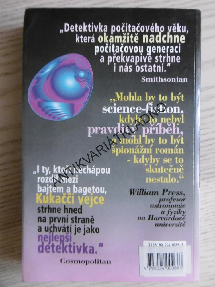 KUKAČČÍ VEJCE, CLIFF STOLL, **an