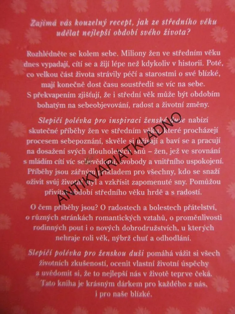 SLEPIČÍ POLÉVKA PRO INSPIRACI ŽENSKÉ DUŠE, JACK CANFIELD, **an