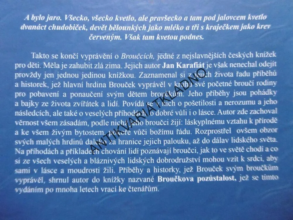 BROUČKOVA POZŮSTALOST, JAN KARAFIÁT, BROUČCI, **an