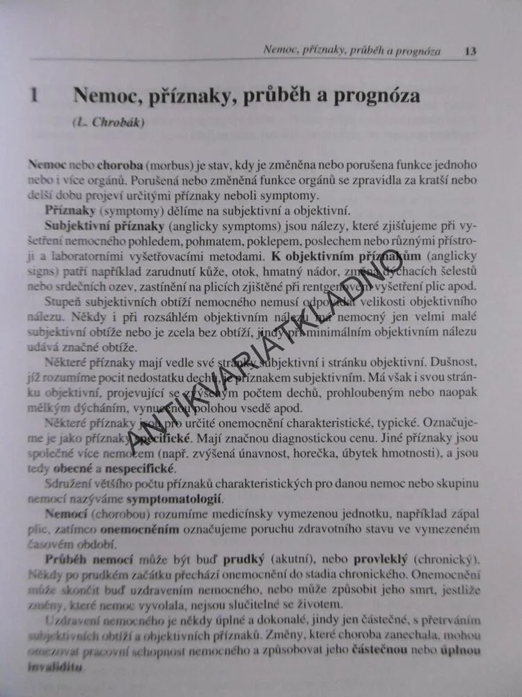 PROPEDEUTIKA VNITŘNÍHO LÉKAŘSTVÍ, LADISLAV CHROBÁK A KOLEKTIV, **an