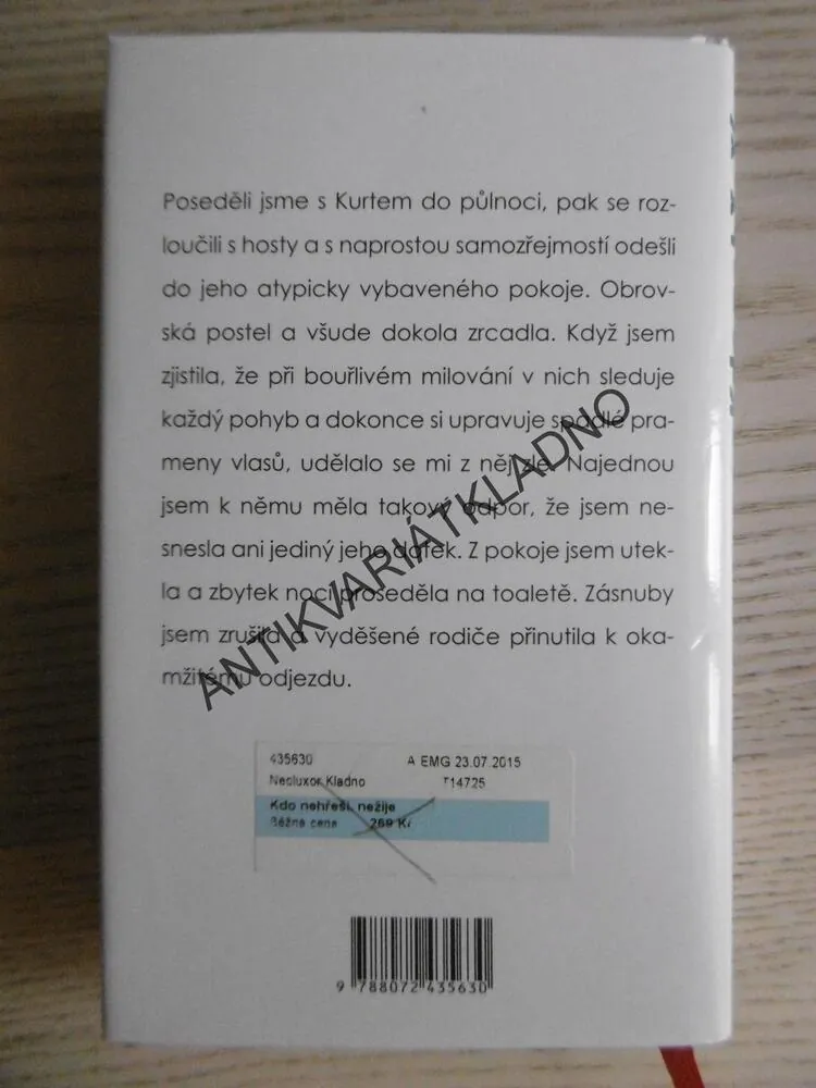 KDO NEHŘEŠÍ, NEŽIJE, MARCELA MLYNÁŘOVÁ, **an