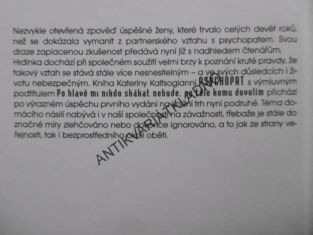 PSYCHOPAT, KATERINA KALTSOGIANNI, **an