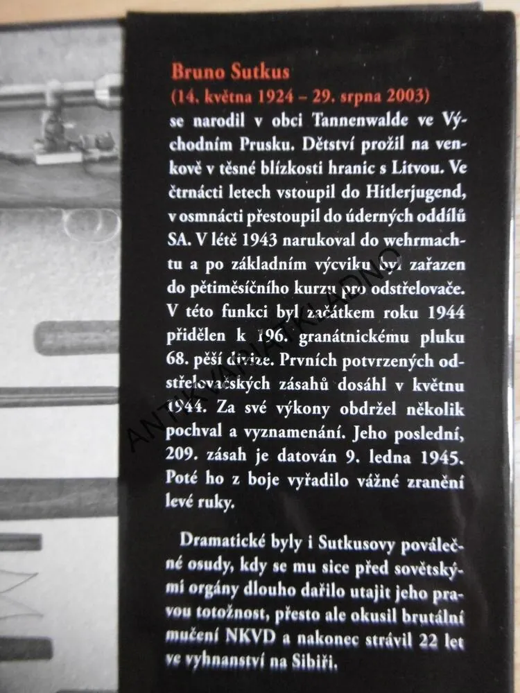 ODSTŘELOVAČSKÉ ESO, SUTKUS, DENÍK Z VÝCH.FRONTY A SOVĚT.ZAJETÍ, **an