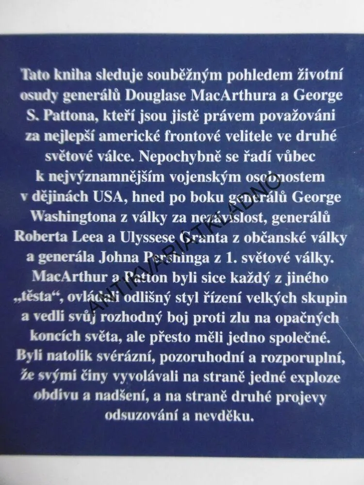 GENERÁL MACARTHUR A TEN DRUHÝ, IVAN BROŽ, **an
