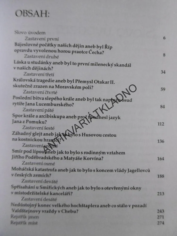 OSUDOVÁ ZASTAVENÍ ČESKÝCH DĚJIN, JIŘÍ SOMMER, **an