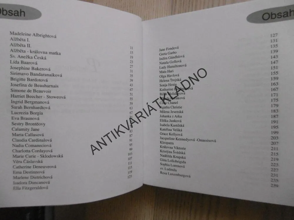 100+1 SVĚTOZNÁMÝCH ŽEN, **an