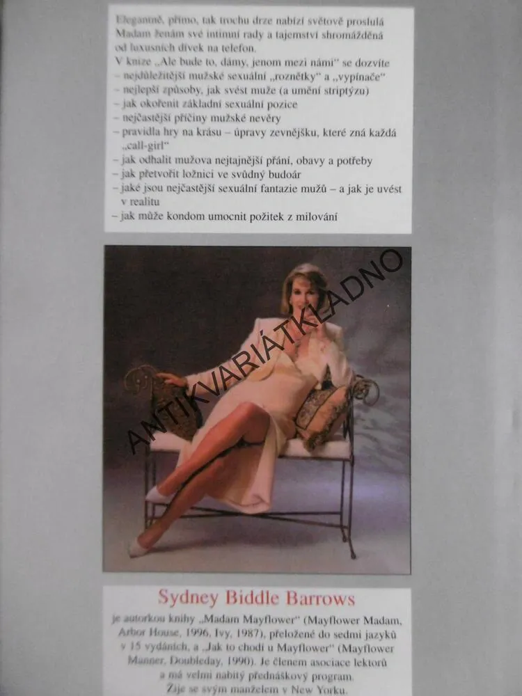 ALE BUDE TO, DÁMY, JENOM MEZI NÁMI, SYDNEY BIDDLE BARROWS, JUDITH NEWMAN, **an