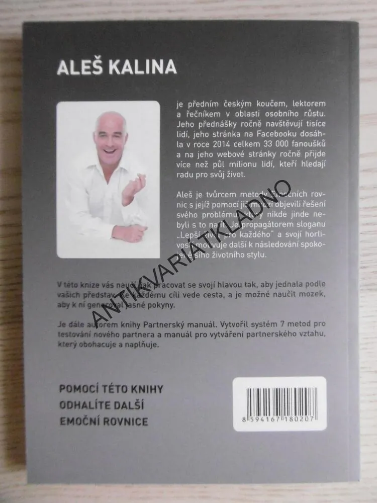 PRACOVNÍ SEŠIT K EMOČNÍM ROVNICÍM, ALEŠ KALINA, **an