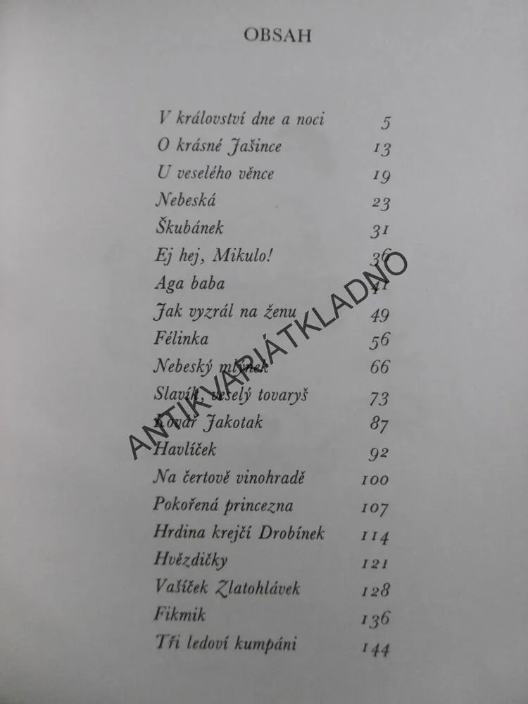 POHÁDEK JAKO KVÍTÍ, JOSEF ŠTEFAN KUBÍN, **an