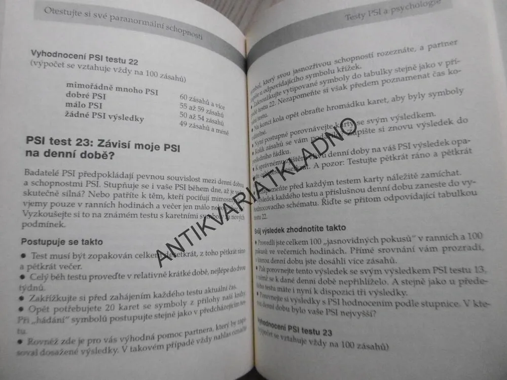 ODHALTE SVÉ PARANORMÁLNÍ SCHOPNOSTI, 30 TESTŮ, MARTIN BENSDORF, KATHARINA RICHTEROVÁ, **an