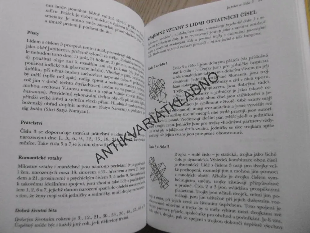 NUMEROLOGIE A NĚCO Z TANTRY, ARJUVÉDY I ASTROLOGIE, VAŠE ČÍSLA PRO VÁŠ ŽIVOT, HARISH JOHARI, **an
