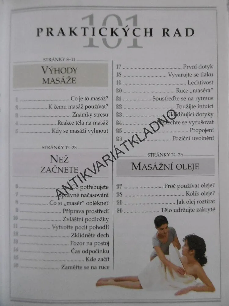 MASÁŽE, 101 PRAKTICKÝ RAD, NITYA LACROIXOVÁ, **an