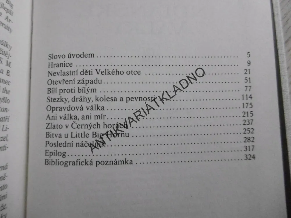 POSLEDNÍ INDIÁNSKÉ VÁLKY, JOSEF OPATRNÝ, **an