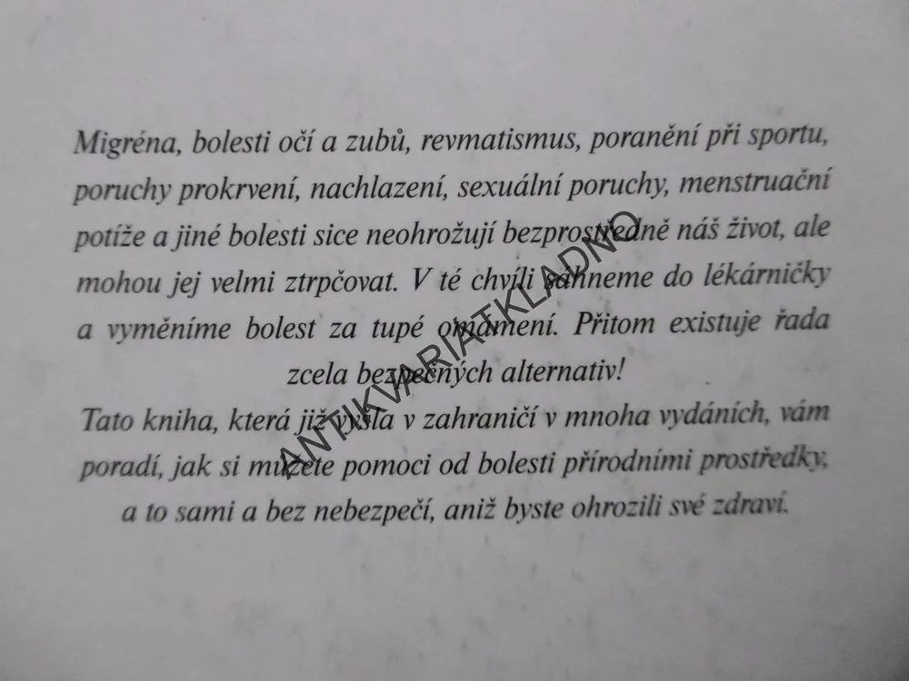 PROTI BOLESTEM BEZ LÉKŮ, WOLFGANG EXEL, WILLI DUNGL, **an