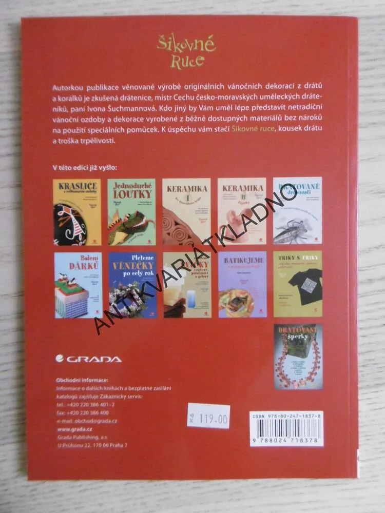 VÁNOČNÍ OZDOBY Z DRÁTKŮ A KORÁLKŮ, IVONA ŠUCHMANNOVÁ, **an