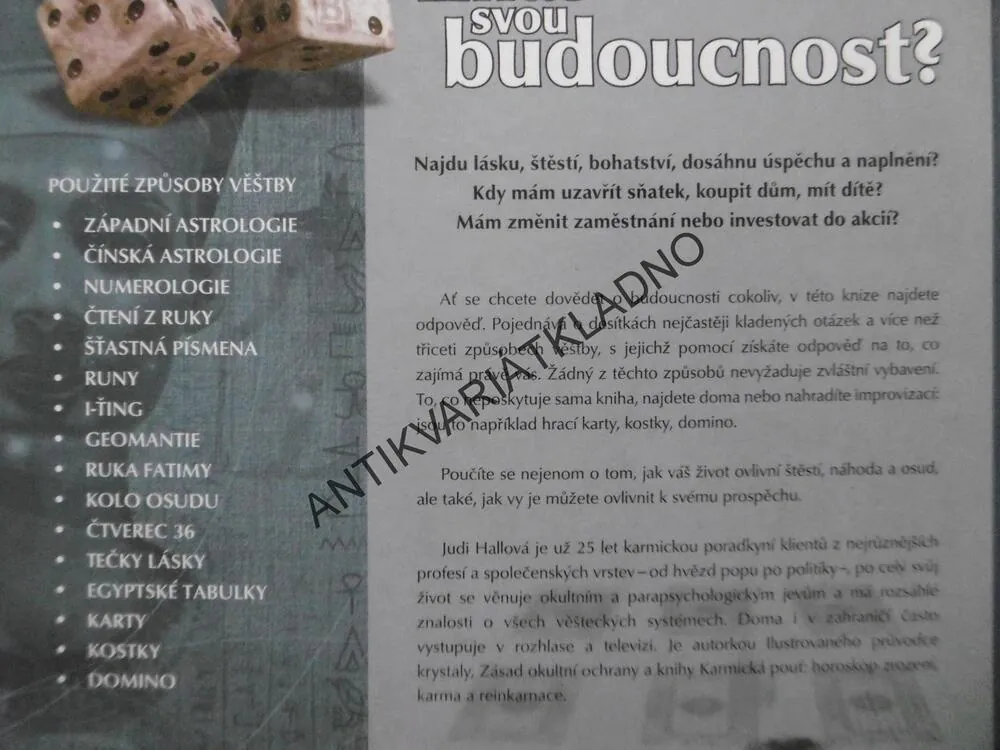 ZNÁŠ SVOU BUDOUCNOST?, JUDI HALLOVÁ, **an