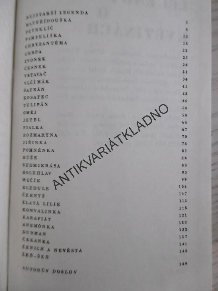 LEGENDY O KVĚTINÁCH, FRANTIŠEK KUBKA, **an