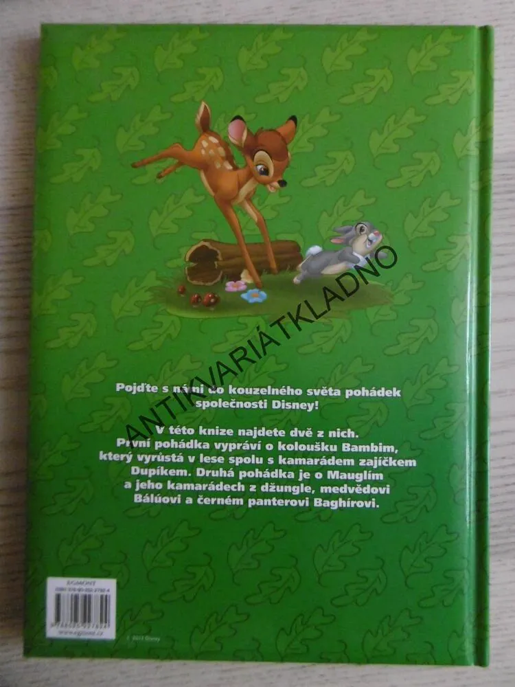 BAMBI, KNIHA DŽUNGLÍ, WALT DISNEY, **an