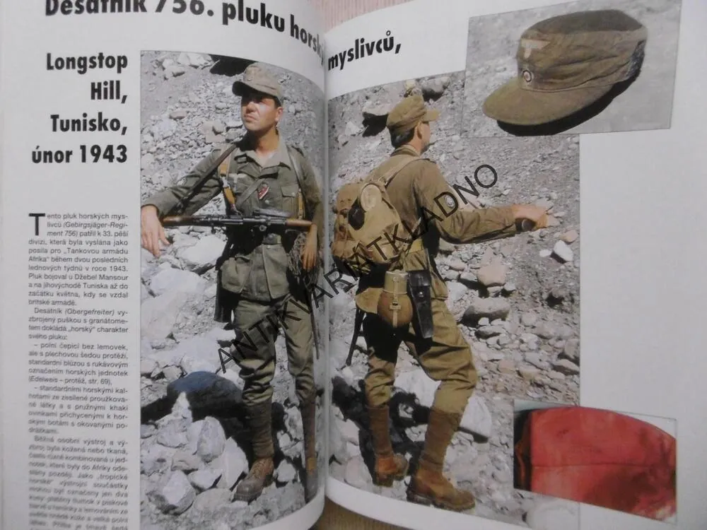 AFRIKAKORPS, TROPICKÉ STEJNOKROJE NĚMECKÉ ARMÁDY, 1940 - 1945, JACQUES SCIPION, YVES BASTIEN, **an