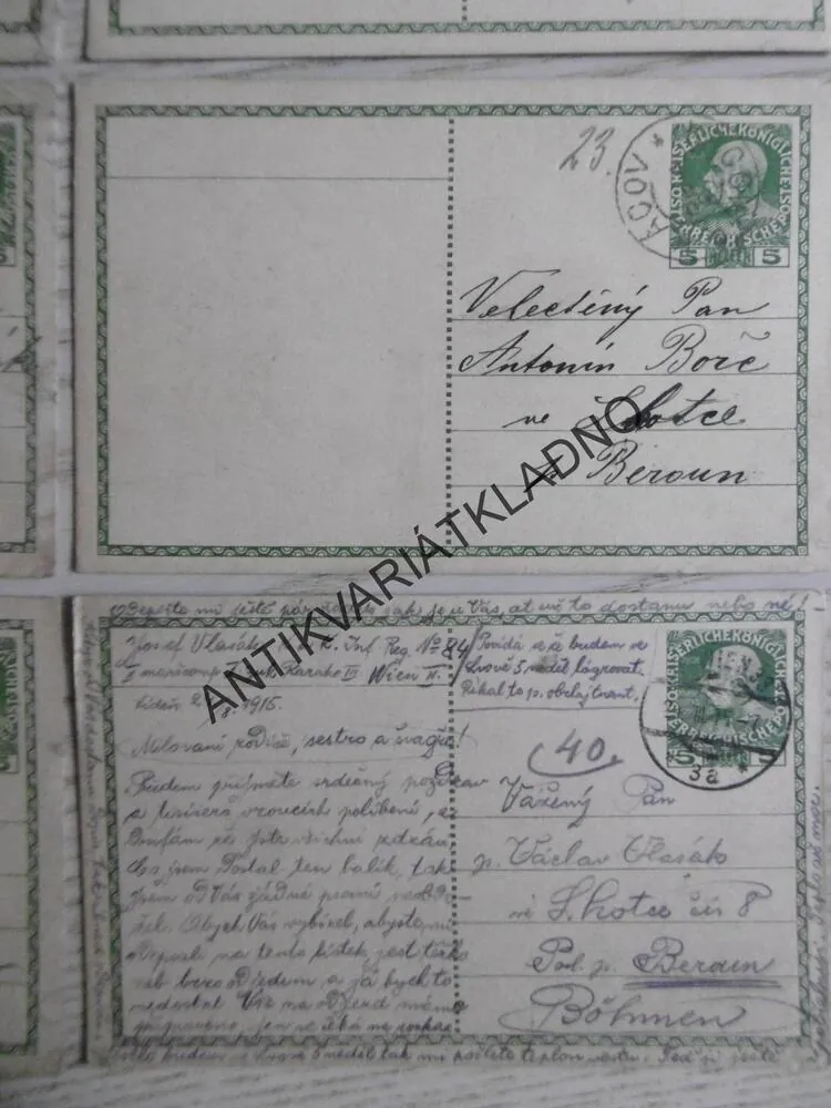 KORESPONDENČNÍ LÍSTEK 18, 1916