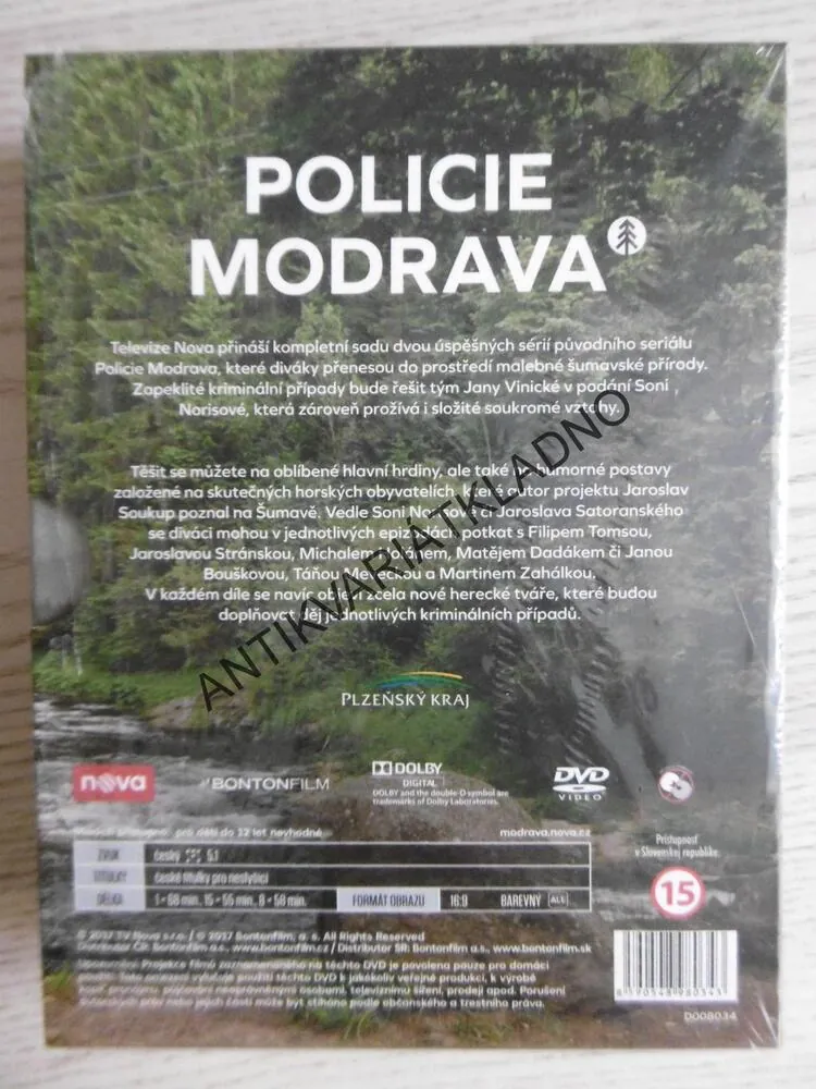 POLICIE MODRAVA, KOMPLETNÍ PRVNÍ A DRUHÁ ŘADA, 9 DVD VČETNĚ BONUSŮ