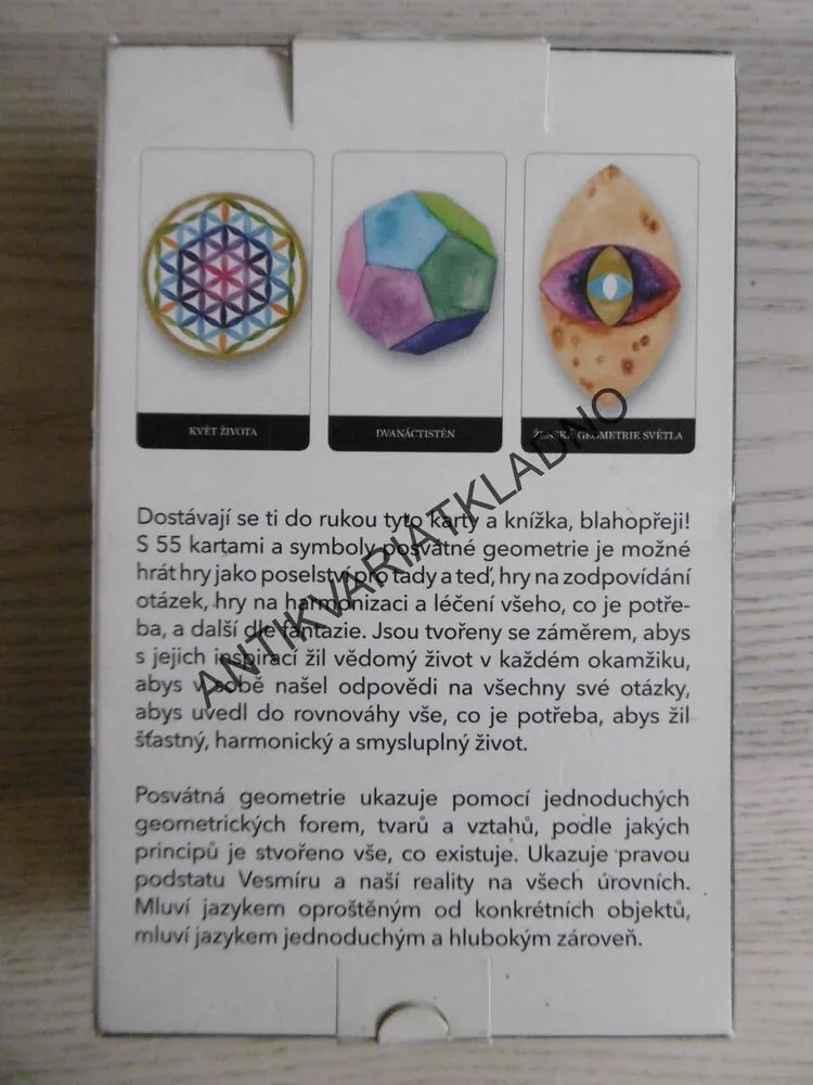 KARTY POSVÁTNÉ GEOMETRIE, CHRISANTEM MACHÁČEK, MAE SARA, INSPIRAČNÍ KARTY
