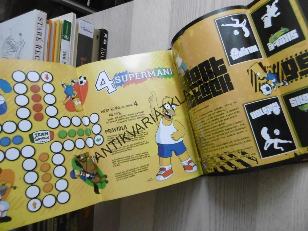 VĚNUJ SE SPORTU, SIMPSONOVI, SBĚRATELSKÉ KARTIČKY, **an