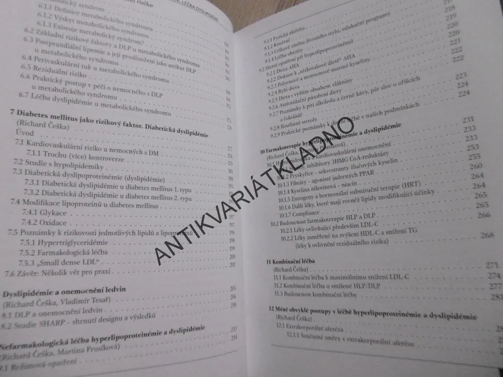 CHOLESTEROL A ATEROSKLERÓZA, LÉČBA DYSLIPIDÉMIÍ, RICHARD ČEŠKA, **an