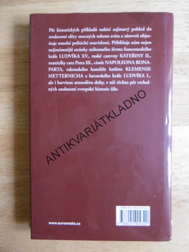 LÁSKY V CIZÍCH POSTELÍCH,MILOSTNÉ AFÉRY VELIKÁNŮ, FRIEDRICH WEISSENSTEINER, **an